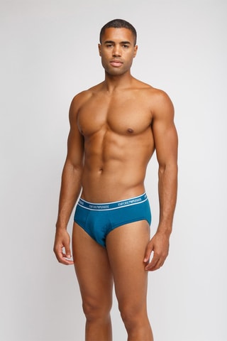 2 slips - Noir et bleu canard - Emporio Armani