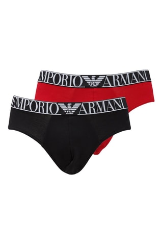 2 slips - Noir et rouge - Emporio Armani