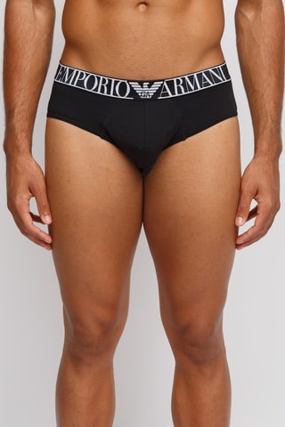 2 slips - Noir et rouge - Emporio Armani