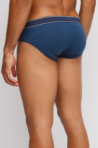 2 slips - Blanc et bleu pétrole - Emporio Armani