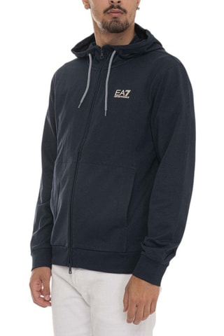 Sweat à capuche - Bleu foncé - EA7