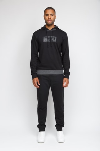 Sweat à capuche et pantalon de survêtement - Noir et gris - Emporio Armani