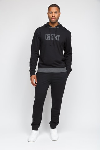 Sweat à capuche et pantalon de survêtement - Noir et gris - Emporio Armani