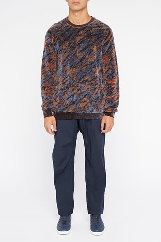Pull - Orange et gris clair 