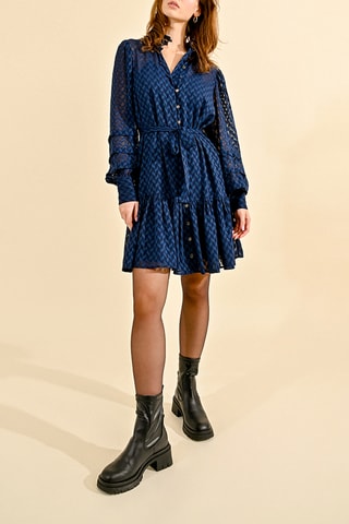 Robe chemise - Bleu marine