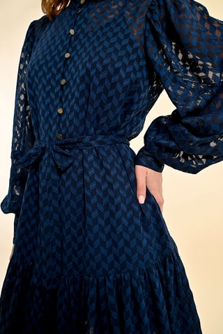 Robe chemise - Bleu marine