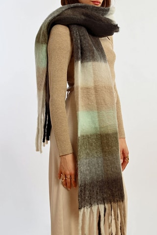 Sjaal Zwart en Beige
