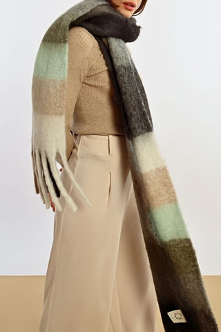 Sjaal Zwart en Beige