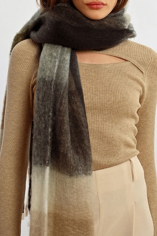Sjaal Zwart en Beige