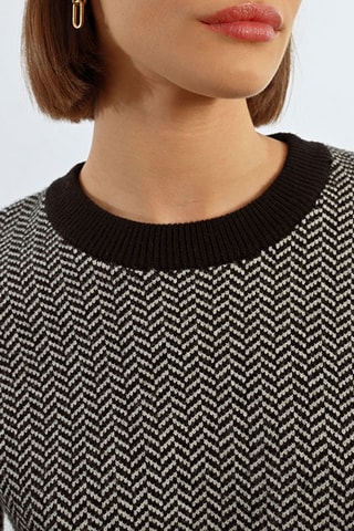 Pull court - Noir et blanc
