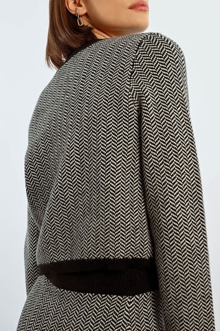 Pull court - Noir et blanc