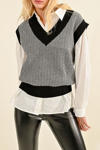 Top - Noir et blanc