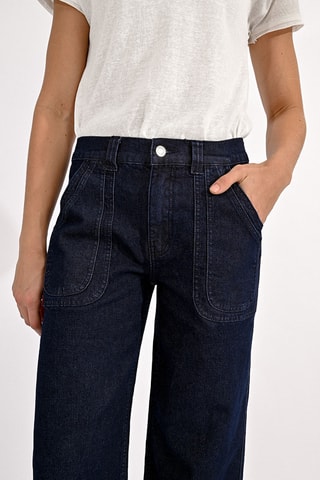 Jean taille haute - Bleu foncé