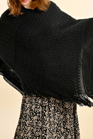 Poncho - Noir