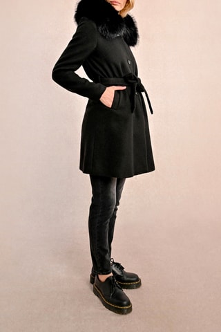 Manteau à capuche - Noir