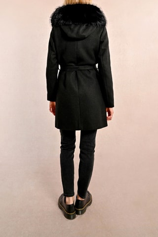 Manteau à capuche - Noir