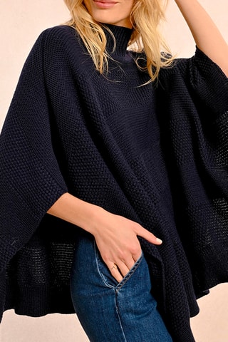 Poncho - Bleu marine