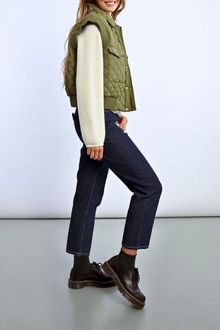 Mouwloos vest- Kaki