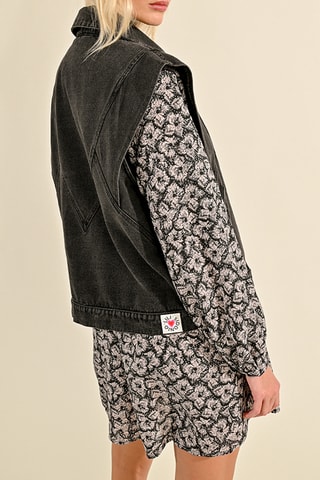 Denim Vest - Zwart
