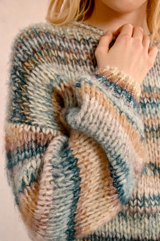 Trui - Beige en Blauw