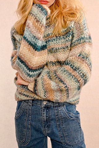 Trui - Beige en Blauw