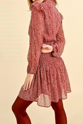 Robe patineuse - Bordeaux