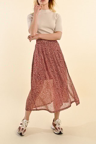 Jupe midi - Rouge