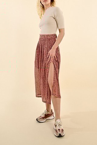 Jupe midi - Rouge