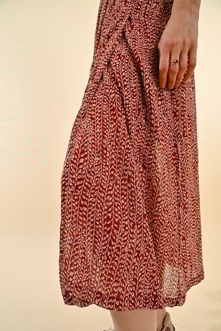 Jupe midi - Rouge