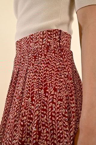 Jupe midi - Rouge