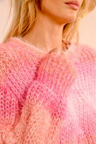 Trui tie and dye - Roze en Wit