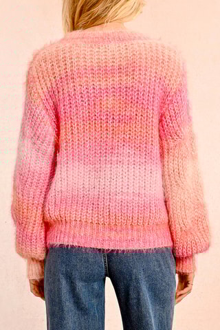Trui tie and dye - Roze en Wit