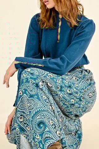 Pull - Bleu pétrole
