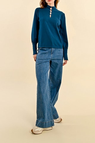 Pull - Bleu pétrole