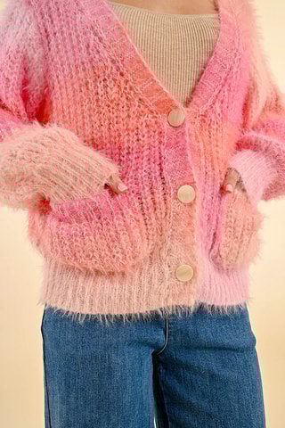 Gilet tie and dye - Rose et orange