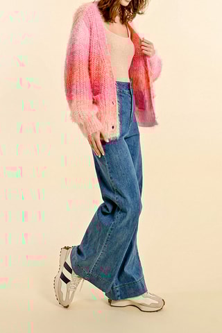 Gilet tie and dye - Rose et orange