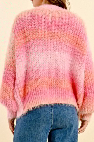 Gilet tie and dye - Rose et orange