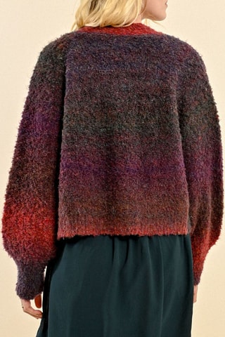 Gilet tie and dye - Bordeaux et violet