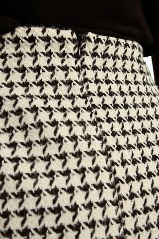 Minijupe taille haute - Blanc et noir