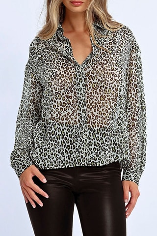 Blouse - Gebroken Wit en Zwart