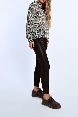 Blouse - Gebroken Wit en Zwart