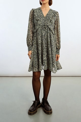 Robe trapèze - Blanc et noir