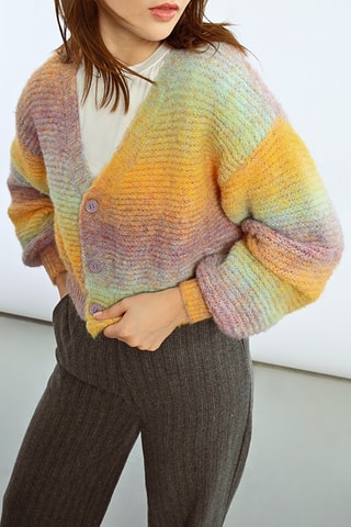 Gilet tie and dye - Jaune