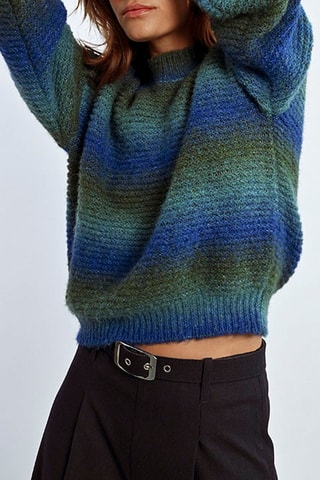 Pull tie and dye - Bleu et vert
