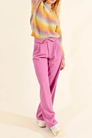 Trui tie and dye - Geel en Paars