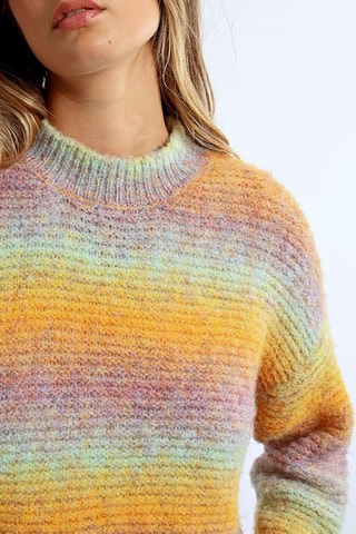 Trui tie and dye - Geel en Paars