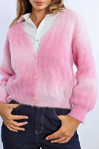 Gilet tie and dye - Rose
