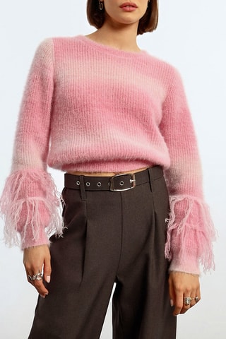 Trui tie and dye - Roze