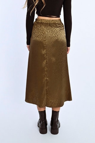 Jupe midi - Kaki