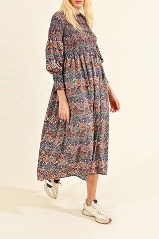 Robe midi - Bleu marine